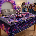 decoration nappe anniversaire kpop demon hunters