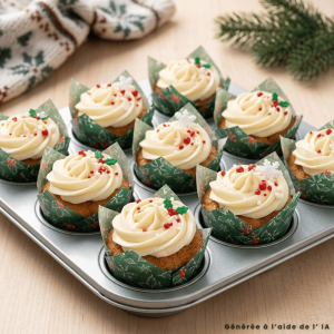 36 caissettes tulipe pour muffins de noël
