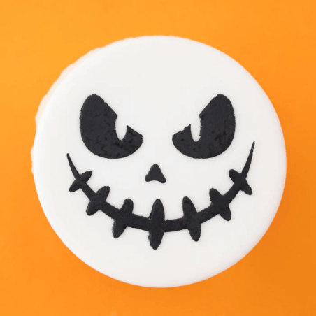 Pochoir jack-o-lantern pour biscuits halloween faciles