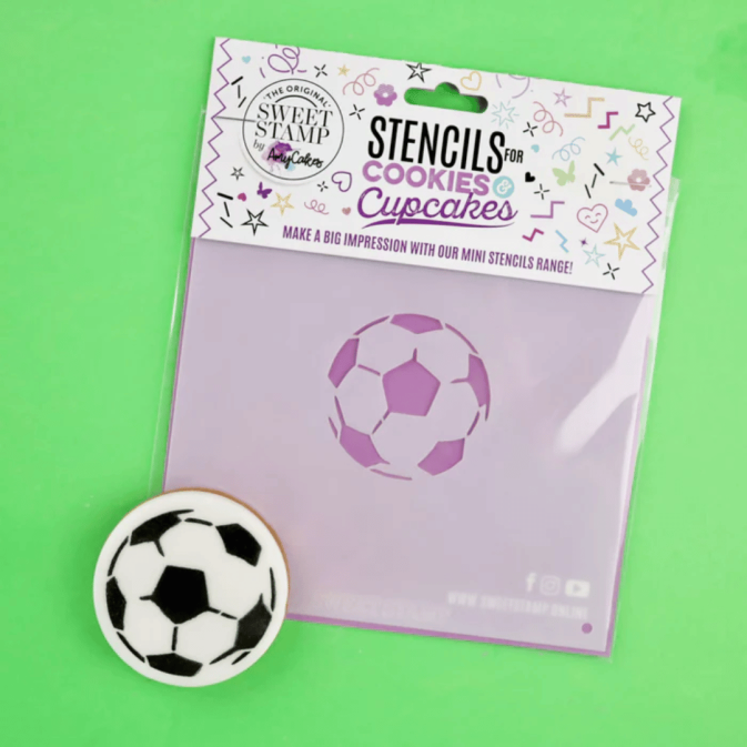 pochoir biscuit ballon de foot sweet stamp