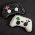 chamallow en forme de manette jeu video