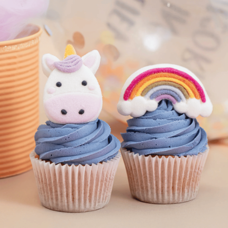 Marshmallows Licorne x12 - candy bar anniversaire ou gâteau anniversaire