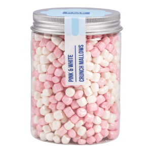 mini marshmallow roses et blancs crunchy