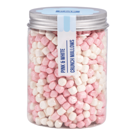 mini marshmallow roses et blancs crunchy