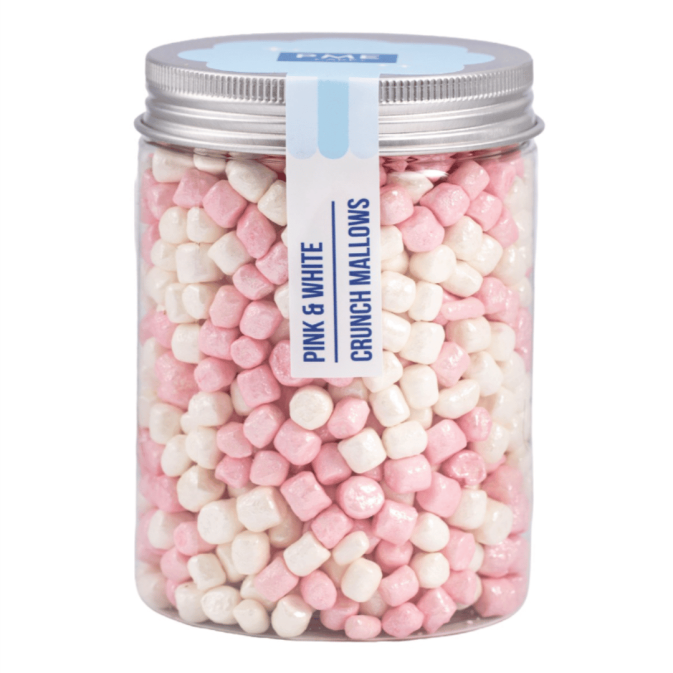 mini marshmallow roses et blancs crunchy