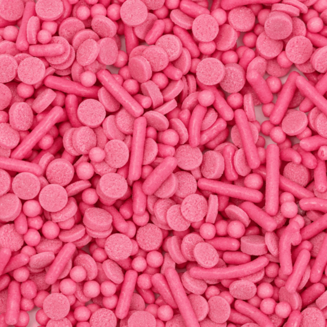 mix sprinkles rose vif de PME Cake