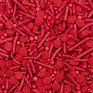 mix sprinkles rouges PME Cake