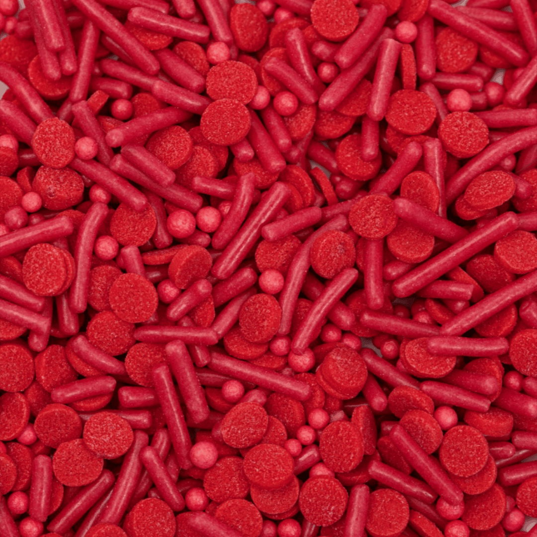 mix sprinkles rouges PME Cake