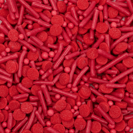 mix sprinkles rouges PME Cake