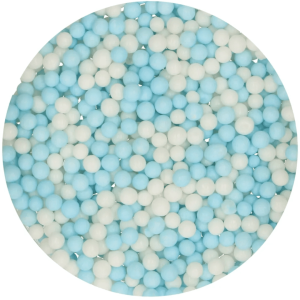 perles en sucre bleues et blanches tendres funcakes