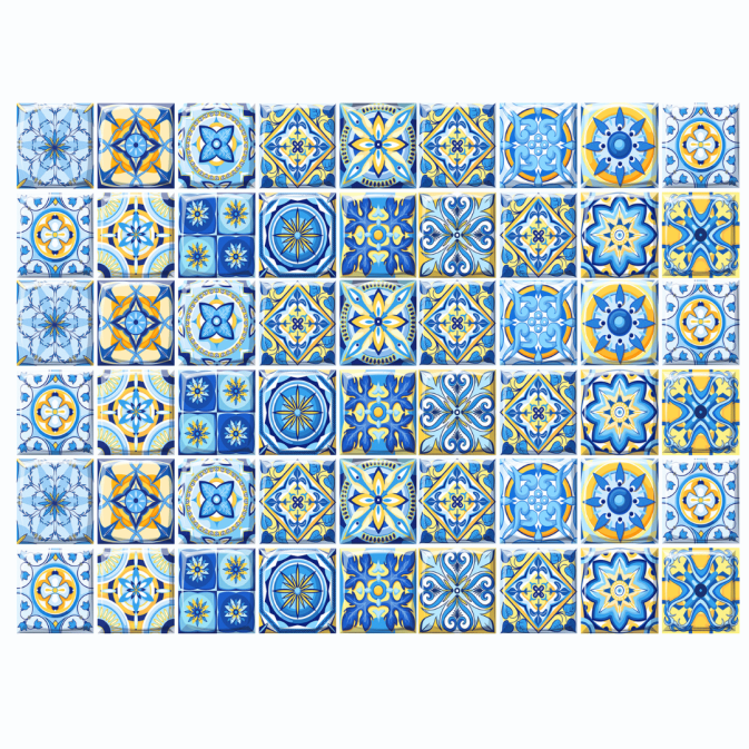 feuille-comestible-dolce-vita-amalfi-petits-carreaux