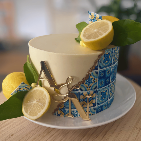 amalfi cake avec feuille en sucre dolce vita