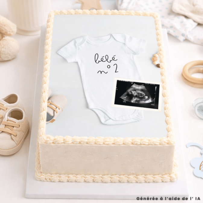 photo comestible format a4 bébé n°2 pour gateau baby shower
