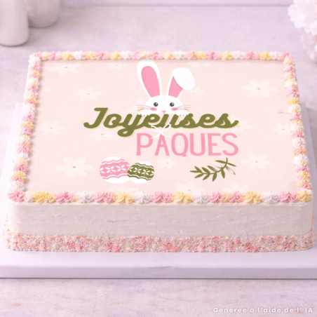 feuille de sucre pour gateau joyeuses paques