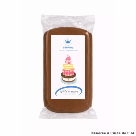 pate-a-sucre-marron-silkytop-pas-cher