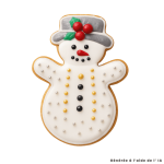 biscuit décoré emporte pièce bonhomme de neige