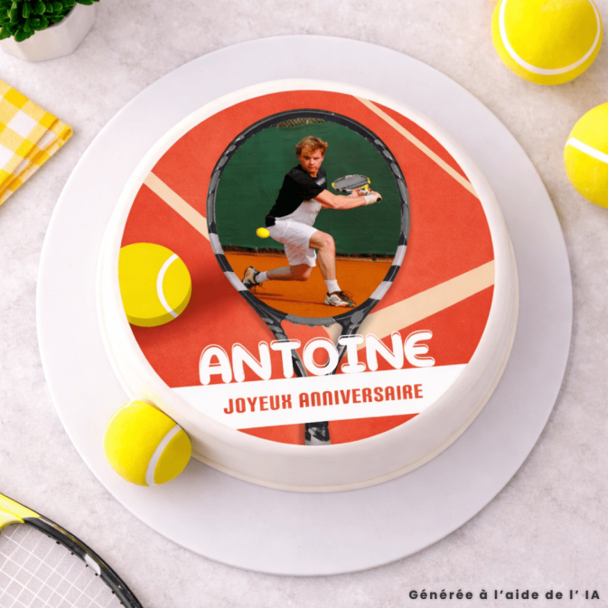 Gateau-theme-tennis