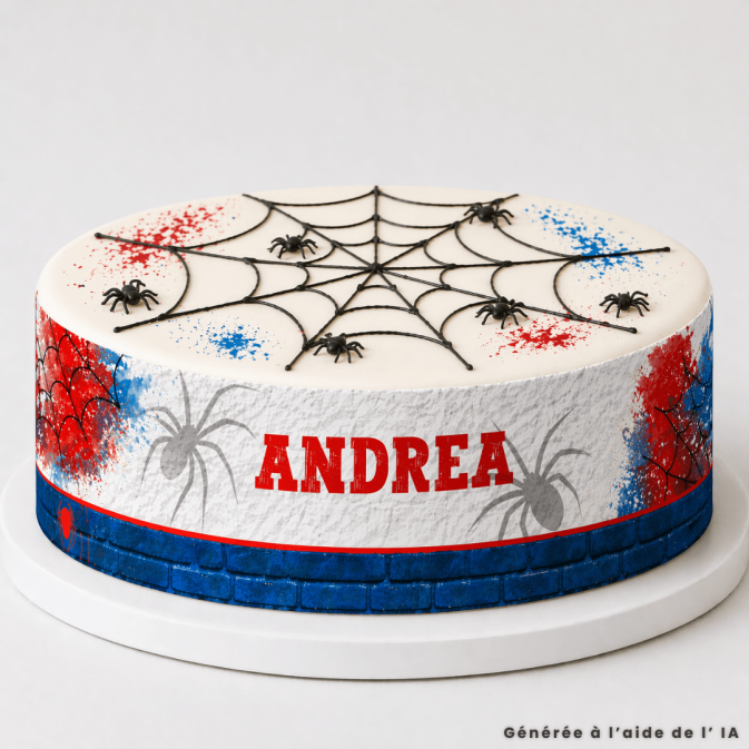 gateau-spiderman-personnalisable-avec-contour