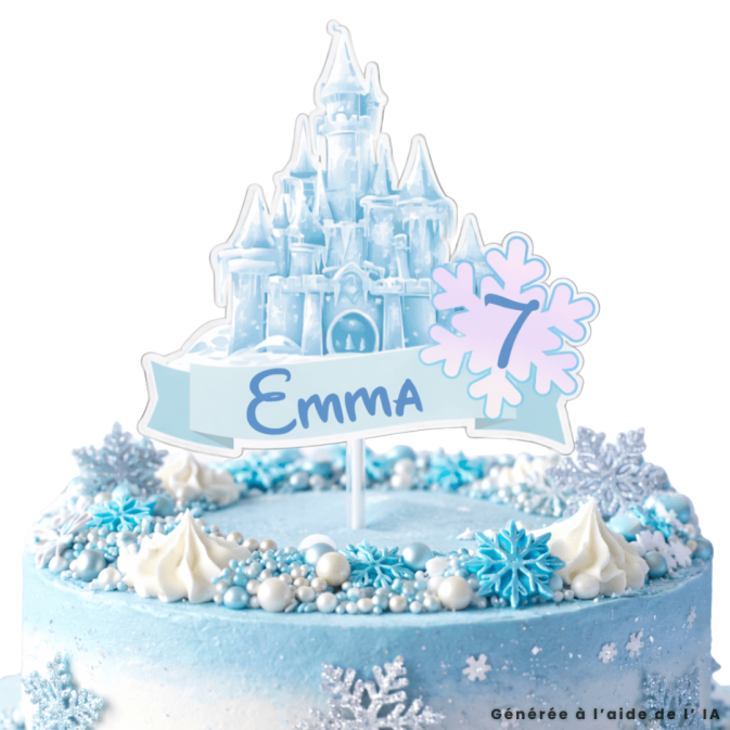 Gateau-topper-personnalisé-chateau-glace