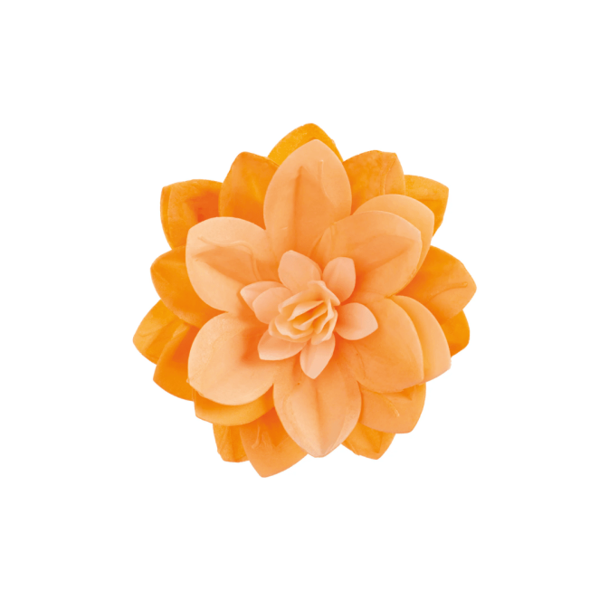 fleur de nénuphar en azyme orange