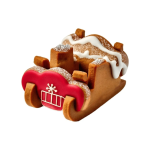 biscuit traineau du père noël décoré