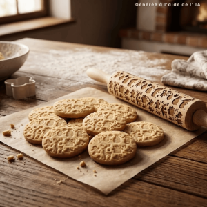 Rouleau de pâtisserie motifs de noel