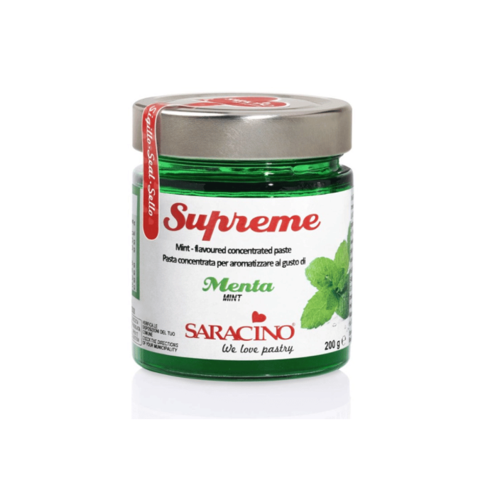 Pâte aromatisante menthe pour glace, entremets et gâteau SARACINO