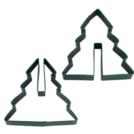 Emporte-pièces sapin 3D en métal pour biscuits et sablés de noël