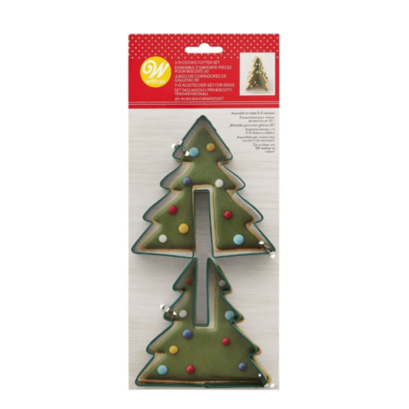 Set d'emporte-pièces sapin de noël 3D