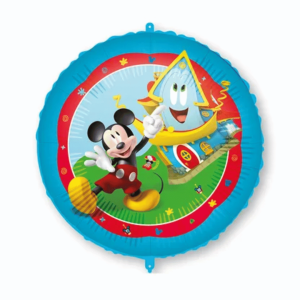 ballon anniversaire mickey géant en aluminium - 46 cm