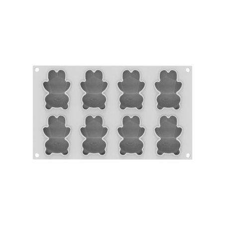 moule silicone pour 12 gateaux oursons de silikomart