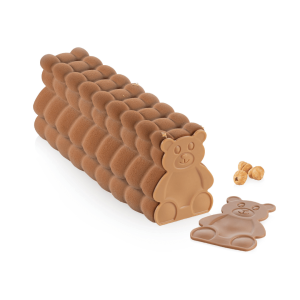 moule a buche peluche silikomart avec embout chocolat