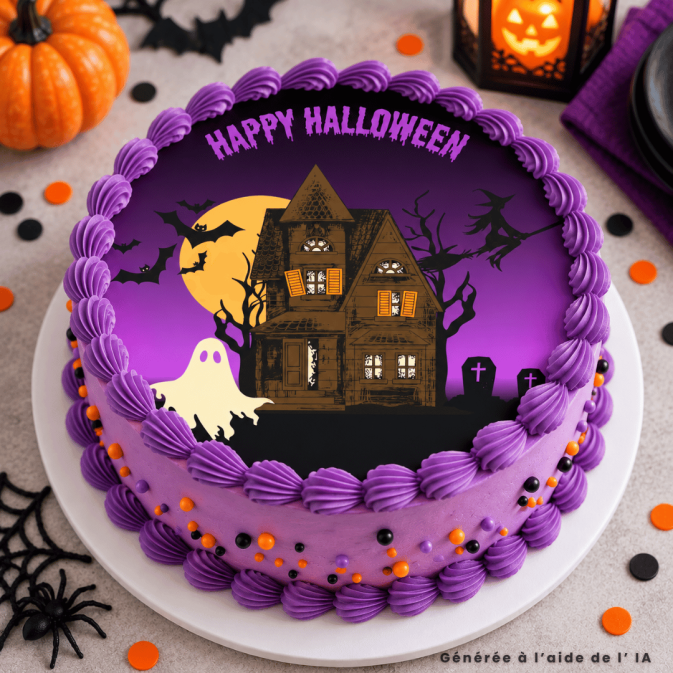 Gateau-halloween-maison-hantee