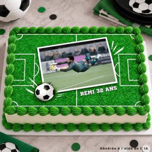 Gateau-theme-football-terrain-personnalisé