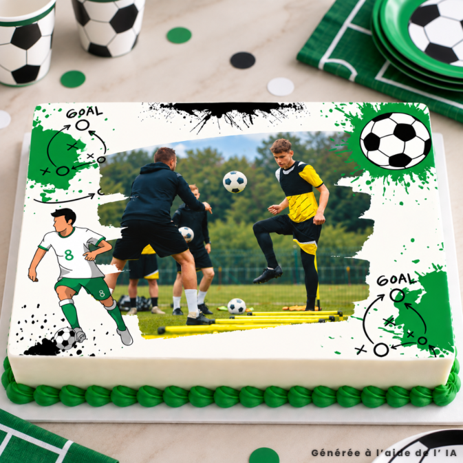 Gateau-theme-football-personnalisable
