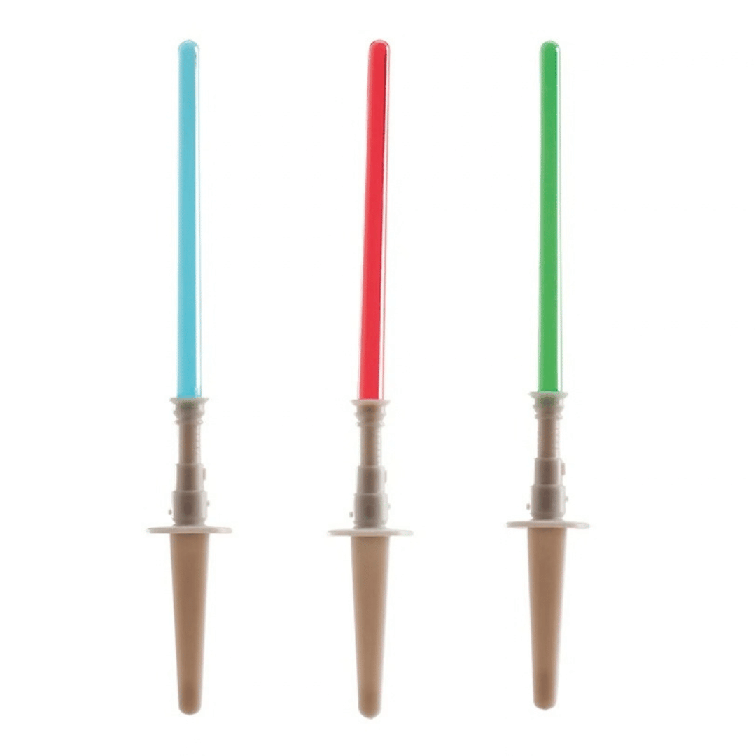 épées laser pour décorer un gâteau - 10 cm