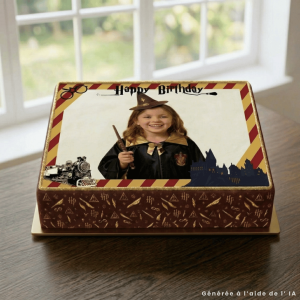 Photo comestible l'école des sorciers A4 à personnaliser