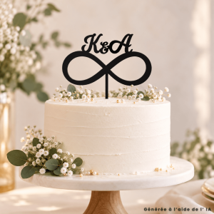 cake-topper-mariage-signe-infini-personnalisé