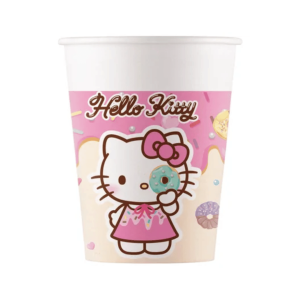 8 gobelets carton pour anniversaire hello kitty kuromi