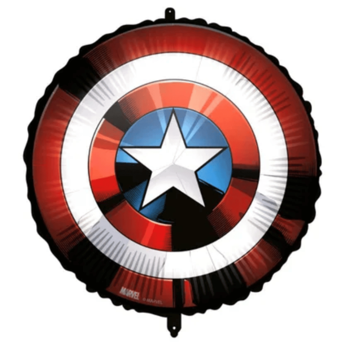 ballon anniversaire avengers - bouclier captain america