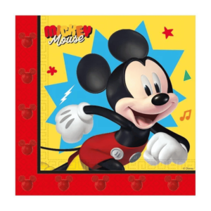serviettes papier pour anniversaire mickey mouse