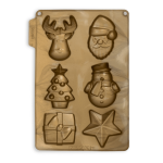 moule en silicone pour gateaux individuels de noel