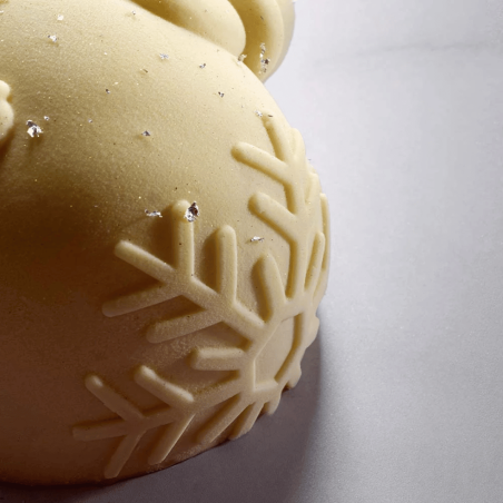 details entremets glacé bonhomme de neige - Pavoni Italia