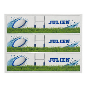 Contour de gâteau Rugby à personnaliser