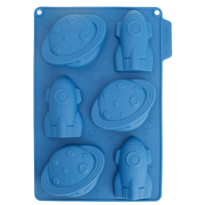 Moule pour 6 mini gâteaux à thème espace
