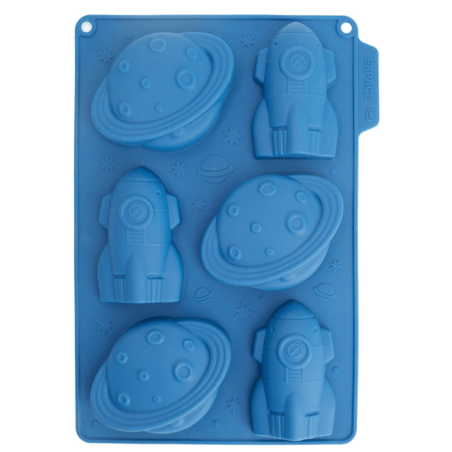 moule en silicone pour gateaux anniversaire à thème espace