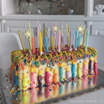 Bougies d'anniversaire torsadées pour gâteau multicolore