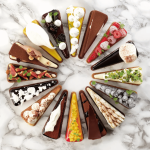 desserts individuels en 3d parts de tarte