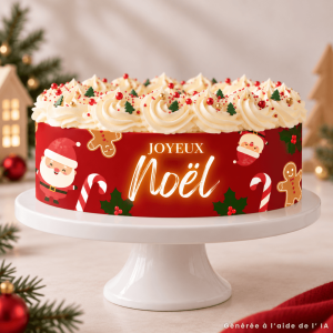 Gâteau-de-Noël-décoré