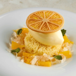 decoration citron en tranche pour entremets individuels